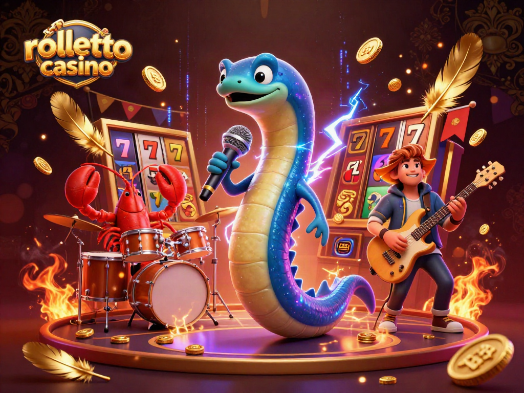 rolletto casino showcases vibrant underwater entertainment with electric eel DJ and dynamic gameplay elements