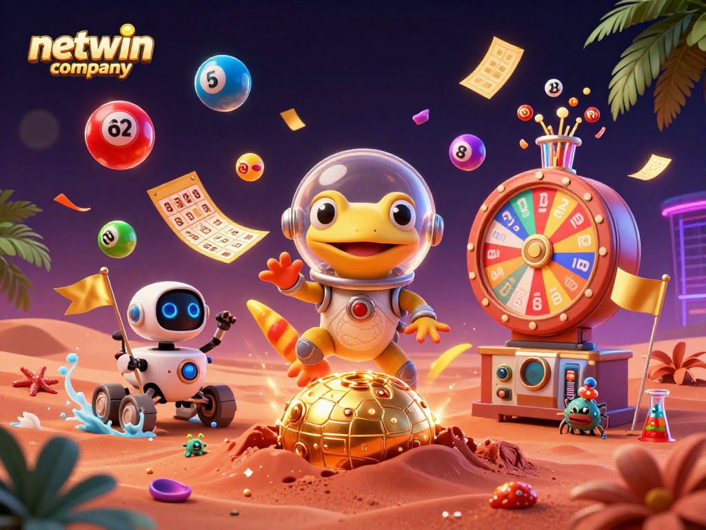 Engage with the netwin company as a Martian gecko finds a vibrant casino amidst alien thrills.