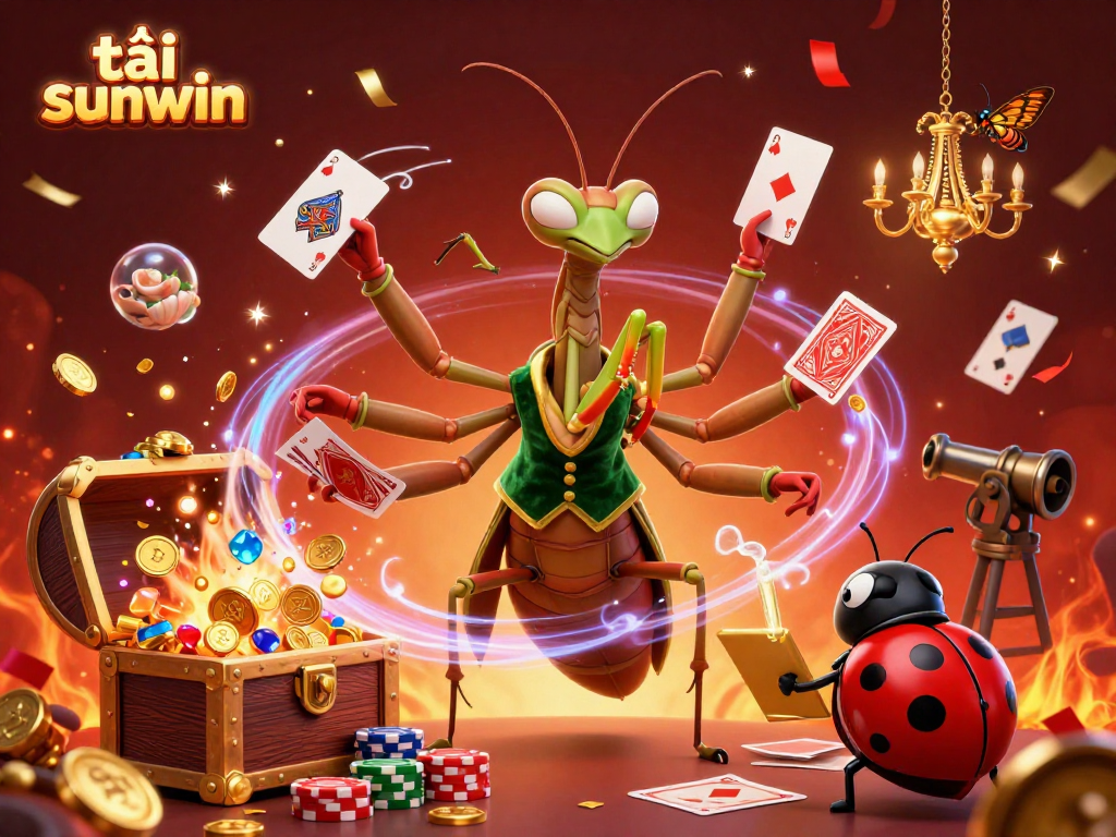 Engage in exciting gameplay at tải sunwin with lively cartoon characters in a casino setting.