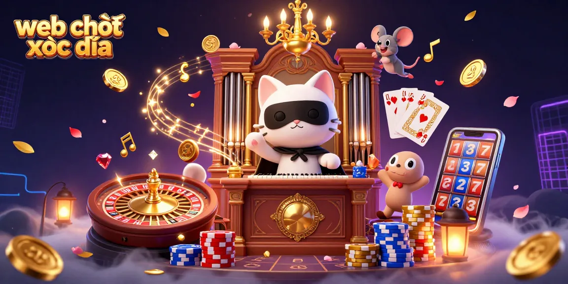 Experience thrilling web chơi xóc đĩa with a lively casino scene featuring magical characters and dynamic game elements.