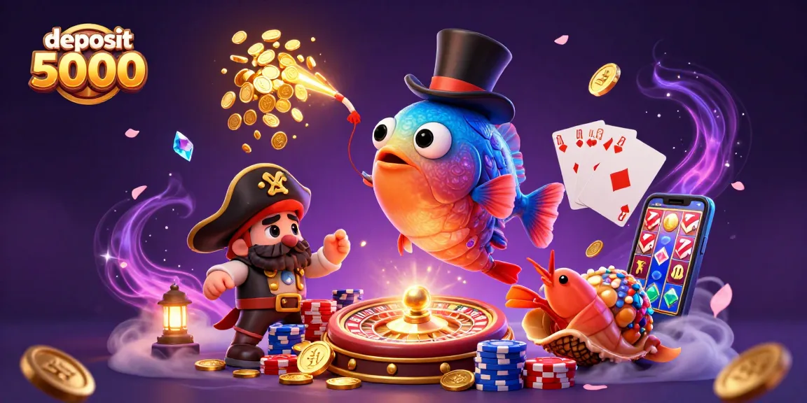 Reveal winning chances with deposit 5000 in this dynamic casino scene featuring magical elements.